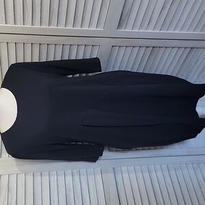 Womens Elegant Navy Blue Dress With Pockets Size Medium